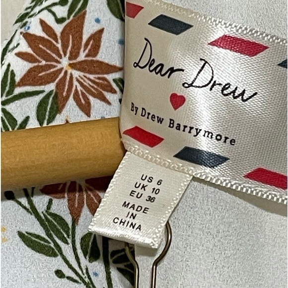 Dear Drew Drew Barrymore Elizabeth Street Short Sleeve Pleated Dress Sz. 6 BNWT - Picture 13 of 15